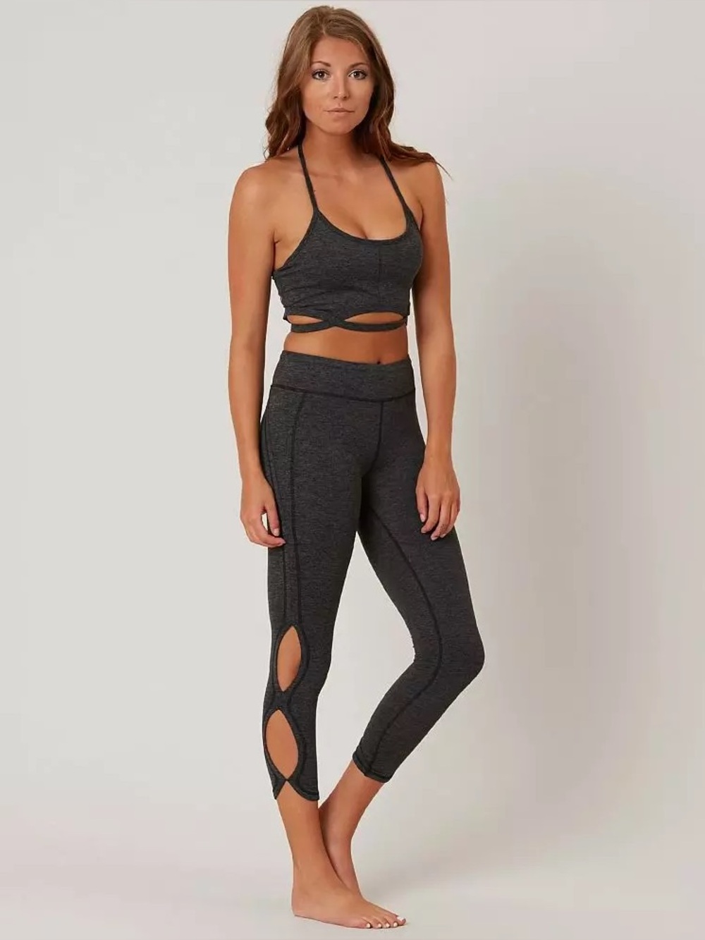 FP Movement by Free People Infinity Active Tights- Charcoal Black